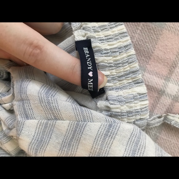 Super Pretty Striped Vintage Brandy Crop - Picture 7 of 7